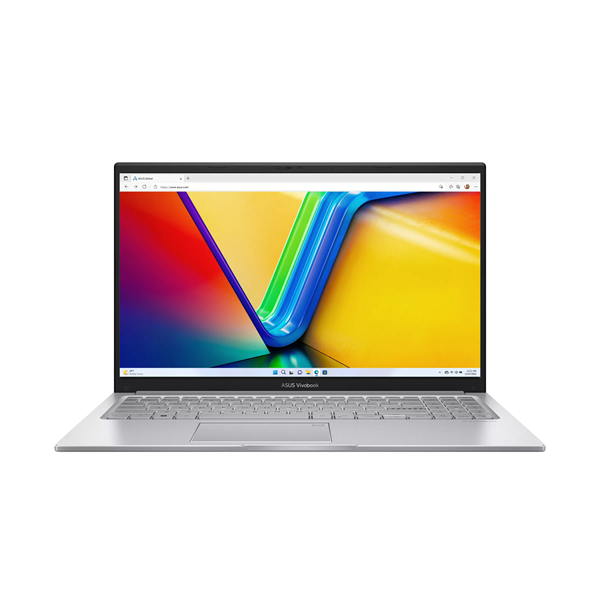 Ноутбук ASUS Vivobook 15 X1504VA-BQ4056 Intel Core 5 120U/DDR5 16GB/512Gb SSD/Intel Graphics/15.6" FHD (1920x1080) 16:9/Wi-Fi 6+ BT 5.2/No OS/Cool Silver/1.70 Kg