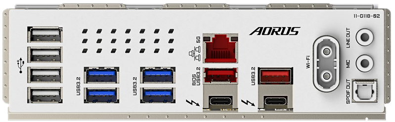 Материнская плата GIGABYTE Z890 AORUS PRO ICE, LGA1851, Z890, 4*DDR5, 4*SATA, 5*M.2, 4*USB 3.2, 4*USB 2.0, 2*Type-C, 3*PCIx16, 3*PCIx1, ATX