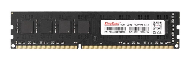 Оперативная память KingSpec DDR3 DIMM 8GB 1600MHz CL11 1x8GB 1.35V 240-pin