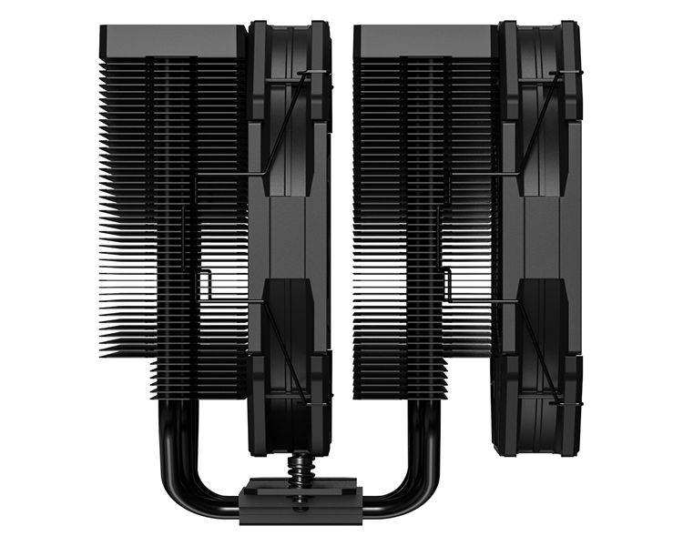 Кулер для процессора ID-COOLING FROZN A720 BLACK LGA1700/1200/115X/AM5/AM4 (6шт/кор, TDP 300W, PWM, черный, 7 тепл.трубок + медная база, DUAL FAN 140mm) RET