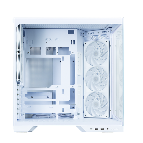 Корпус ZALMAN D50, ATX, WHITE, WINDOW, 1xCombo (2.5'' or 3.5''), 2x2.5'', 2x3.5'', 1xUSB TYPE-C, 2xUSB3.0, SIDE 3x120 ARGB, REAR 2x120 ARGB