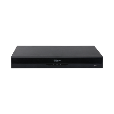 Видеорегистратор DAHUA 8-канальный IP-видеорегистратор 4K, H.265+, ИИ; Входящий поток до 80Мбит/с; сжатие: H.265+, H.265, H.264+, H.264, MJPEG; разрешение записи до 12Мп; накопители: 2 SATA III до 10Тбайт; воспроизве