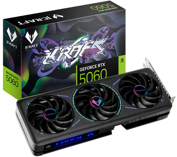 Видеокарта MAXSUN MS-RTX5060 iCraft OC8Gic//RTX5060 HDMI, 3*DP, 8G, D7