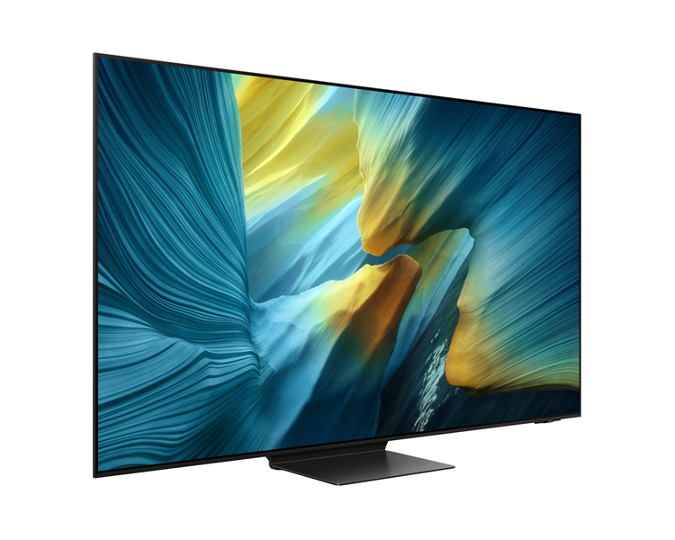 Телевизор Samsung OLED TV QE77S95FAUXRU, 77', OLED, 4K 3840x2160, 120Hz, Tizen Smart TV, 70W, Tuner (DVB-T2/C/S2, PAL,SECAM), HDMI, USB, USB-C, CI+, Wi-Fi, BT, LAN, VESA 400x400, class A, Graphite Black