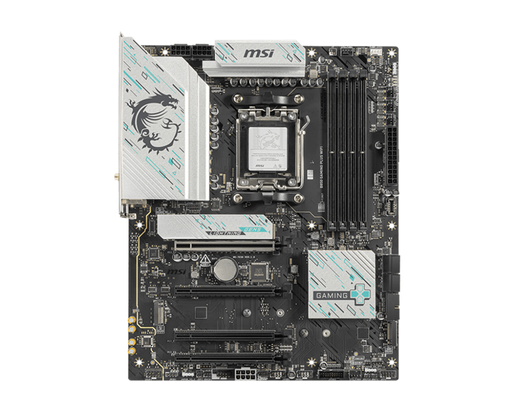 Материнская плата MSI B850 GAMING PLUS WIFI ,B850,AM5,4DDR5,4PCI-Ex16,3M.2,4SATA3,3USB10G,6USB5G,8USB2.0