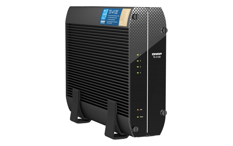 Система хранения данных QNAP SMB QC 2.0 GHzCPU/8gb/4 bay 2.5 SSD/2x2.5GbE/1xHDMI/4xUSB 3.2 Gen 2/iSCSI/1xPS/3YW TS-410E-8G-EU-QL