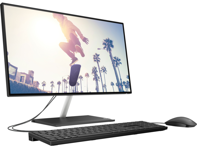 HP 24-ck0137ci NT 23.8" FHD(1920x1080) Pentium J5040, 8GB DDR4 2400 (1x8GB), SSD 256Gb, Intel Internal Graphics, noDVD, Rus/Eng kbd&mouse wired, HD Webcam, Black, FreeDos, 1Y Wty