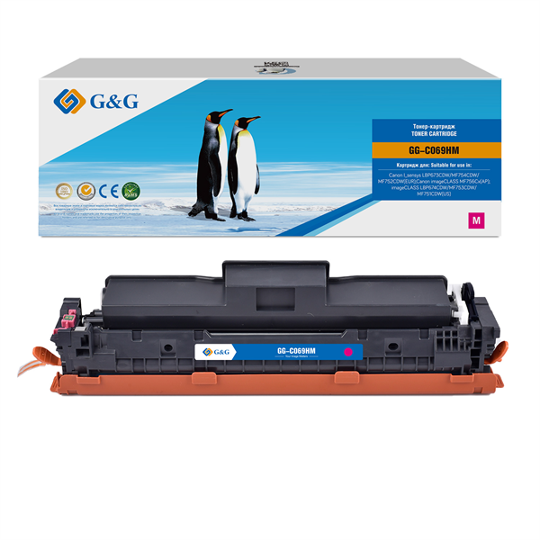 Картридж лазерный G&G GG-C069HM 069H Magenta пурпурный (5500стр.) для Canon i-SENSYS MF752Cdw MF752/MF754Cdw MF754