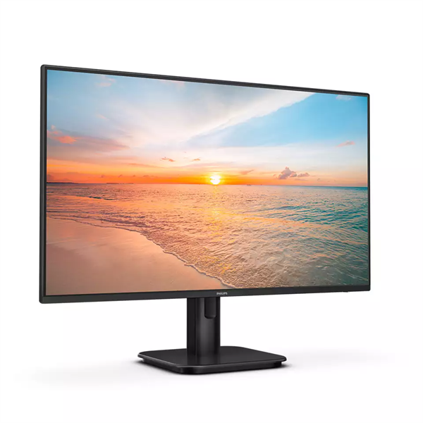 Монитор 23,8" Philips 24E1N1100A 1920x1080, WLED, 16:9, IPS, 300cd, 1500:1, MID, 4ms, 178/178, VGA, HDMI, 120Hz, Speakers, Tilt, Inter, VESA, Black, 3y