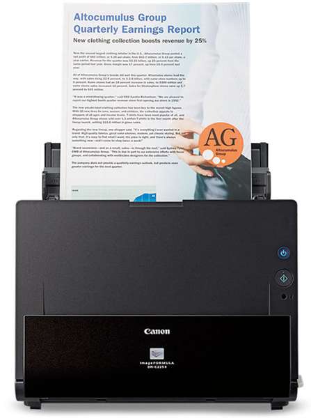 Сканер Canon DR-C225 II (Цветной, двусторонний, 25 стр./мин, ADF 45, High Speed USB 2.0, A4