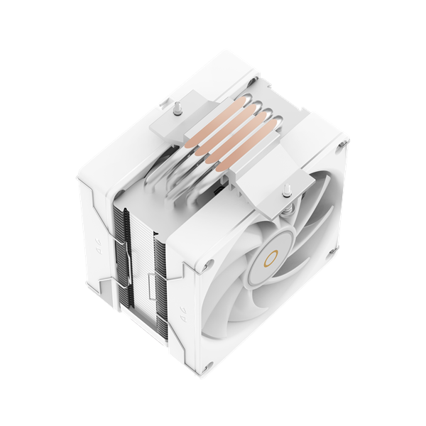 Кулер для процессора Ocypus Delta A40 SE WH Dual Fan ARGB, 2x120mm ARGB FAN, Top ARGB Panel, 4 HEAT PIPES, 4-PIN PWM, 800-1800 RPM, 31DBA, HYDRO BEARING, LGA115X/1200/1700/18XX, AM4/AM5