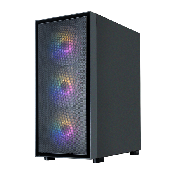корпус ZALMAN S6, ATX, BLACK, WINDOW, 1xCombo (2.5'' or 3.5''), 3x2.5'', 1x3.5'', 1xUSB Type C, 1xUSB3.0, 2xUSB2.0, FRONT 3x140mm FRGB, REAR 1x120mm FRGB