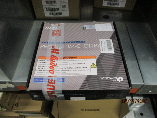 Материнская плата MSI PRO H610M-E DDR4 LGA1700,2DDR4,1PCI-Ex16,1PCI-Ex1,1M.2,4SATA3.0,4USB3.2Gen1_repair