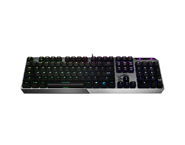 Клавиатура Gaming Keyboard MSI VIGOR GK50 LOW PROFILE, Wired, Mechanical, with Kailh Low Profile Tactile Keys, Floating Key Design, RGB, Black