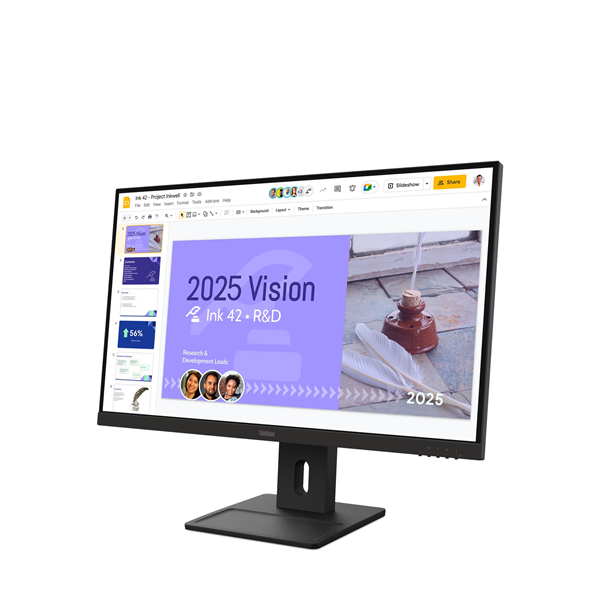 Монитор Lenovo ThinkVision E27Q-40 27" 16:9 QHD (2560x1440) IPS, 100Hz, 350N, 2xHDMI 2.1 TMDS, 1xDP 1.2, LTPS, 1Y