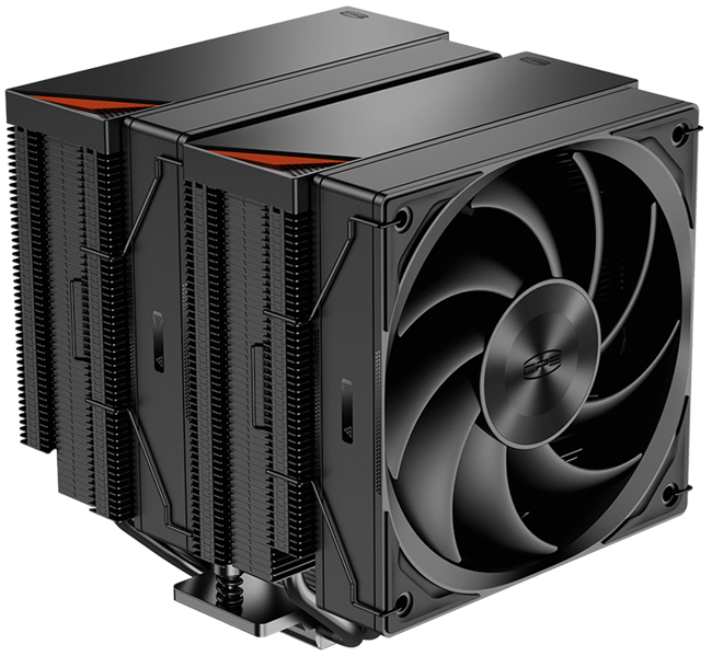 Кулер для процессора PCCooler RZ620 BK, 2x120mm FAN, 6 HEAT PIPES, 4-PIN PWM, 500-2200 RPM, 32 DBA, FDB BEARING, LGA 1851/1700/1200/115X, AMD AM5/AM4