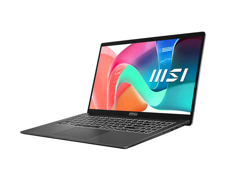 ноутбук MSI Modern 15 F1MG Core 7 150U 15.6" FHD (1920*1080),IPS,DDR4 16GB (16GB*1) 512GB SSD Intel Graphics,backlight,46.8Wh,1.7kg,1y,Dos,Platinum Gray