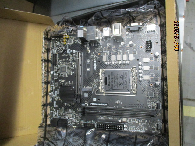 Материнская плата MSI PRO H610M-E DDR4 LGA1700,2DDR4,1PCI-Ex16,1PCI-Ex1,1M.2,4SATA3.0,4USB3.2Gen1_repair