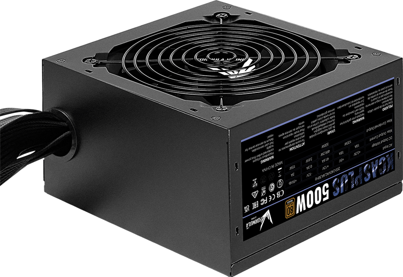 Блок питания Formula V Line KCAS PLUS 500W, 500W, APFC, 80+ Bronze, ATX12V v2.4, 12cm Fan (ex Aerocool)
