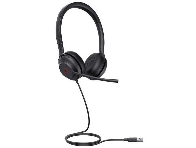 Гарнитура YEALINK UH35 Dual UC Дуо, Проводная, HD звук, шумоподавление, LED-индикатор, USB