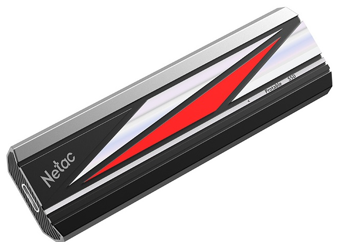 SSD накопитель Netac ZX20L 512GB USB 3.2 Gen 2x2 Type-C External SSD, R/W up to 2000MB/1800MB/s, with USB C to A cable and 20Gbps USB C to C cable, 5Y wty