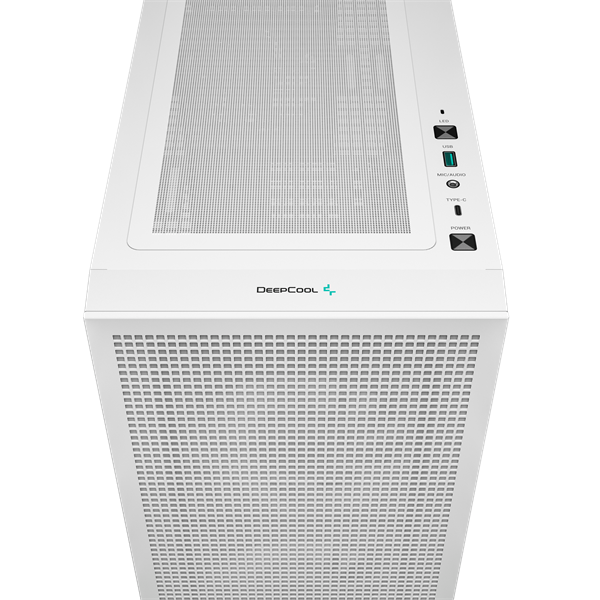 корпус Deepcool CH360 WH без БП, боковое окно (закаленное стекло), 2x140мм ARGB LED вентилятор спереди и 1x120мм ARGB LED вентилятор сзади, белый, mATX (R-CH360-WHAPE3-G-1)