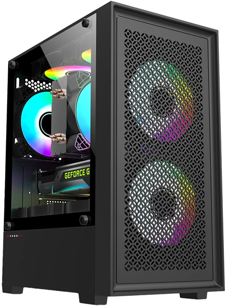 корпус Accord ACC-1902 black w/o PSU mATX 7x120mm 2xUSB2.0 1xUSB3.0 audio bott PSU