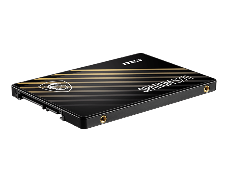 Твердотельный накопитель MSI SSD SPATIUM S270 240GB SATA III 2.5" R500/W400MB/s 3D NAND TLC MTBF 2M 50000/80000 IOPS 110TBW