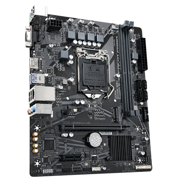 Материнская плата GIGABYTE H510M H V2, LGA1200, Q470, 2*DDR4, 4*SATA, 1*M.2, 2*USB 3.2, 4*USB 2.0, 1*PCIx16, 1*PCIx1, D-Sub+HDMI, mATX
