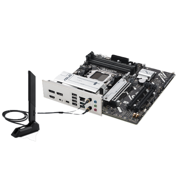 Материнская плата ASUS PRIME B840M-A WIFI, AM5, B840, 4*DDR5, 4*SATA, 3*M.2, 2*USB 3.2, 4*USB 2.0, Type-C, 4*PCIx16, 2* DP+HDMI, mATX; 90MB1J20-M0EAY0