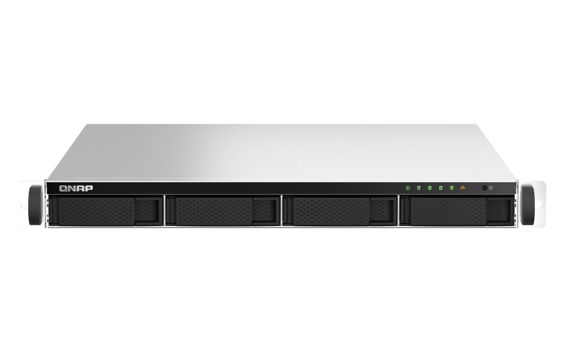 Система хранения данных QNAP SMB 1U/4bay QC 2,0GhzCPU/8Gb(upto16Gb)/upto 28HDD with TL-R1200S-RP/SATA(3,5" 2,5")/ 2xUSB3.2 2xUSB2.0/1xEXP.slot/1xHDMI/2x2,5GbE/iSCSI/2xPS/no rail(RAIL-B02)/3YW TS-464U-RP-8G-EU-QL