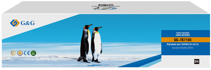 Тонер-картридж G&G toner-cartridge для Kyocera TASKalfa 3011i/3010i с чипом 20 000 стр. TK-7105 1T02P80NL0 гарантия 36 мес.распродажа остатков