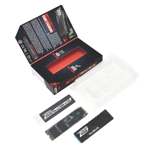 Твердотельный накопитель Patriot Viper VP4300 1TB M.2 2280 NVMe PCIe 4.0 x4 R7400/W5500 TBW 1000TB DRAM-Buffered 3D NAND TLC