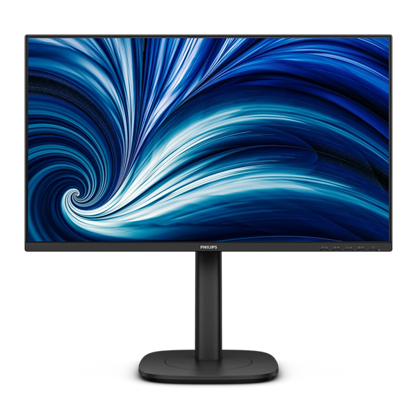 Монитор 23,8" Philips 24B2N3200J 1920x1080 WLED, 16:9 IPS 300cd, 1500:1, 50M:1, 4ms, 178°/178°, VGA, HDMI, DP, USB hub: 3*USB3.2, 120Hz, Speakers, Tilt, Height, Swivel, Pivot, Internal, VESA, Black, 3y