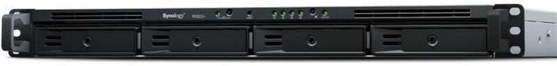 Система хранения данных Synology 1U/4bay QC 2,2GhzCPU/2Gb(32)/RAID0,1,10,5,6/upto 8HDD (1xRX418)/2xUSB3.2/1eSATA/4GigEth/1xExpslot/iSCSI/2xIPcam/1xRPS/1YW/no rail