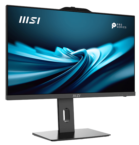 Моноблок MSI Pro AP242P 14M AiO 23,8" FHD(1920x1080)IPS AG Non-touch, Core i3-14100 (3.5GHz), 8Gb DDR5 (1x8Gb),256GB SSD, Intel UHD,WiFi,BT,camera,WirelessKB&mouse Eng/Rus,noOS,1y w-ty,Black