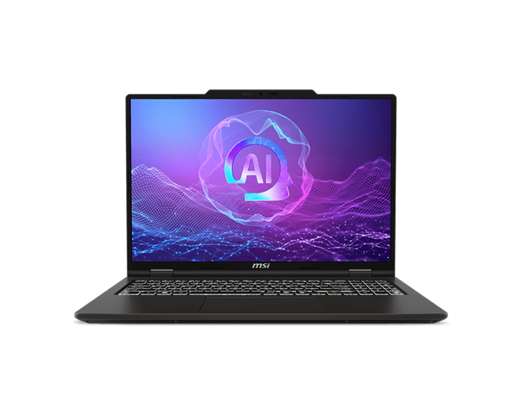 Ноутбук MSI VenturePro 16 AI A2VEG Ultra 7 255H 16" 16:10 2K OLED (2048*1280) 120Hz, DDR5 16GB (8GB*2),1TB SSD, NV RTX 4050 (6GB GDDR6),75Whr,1,9kg,1y,Dos,Solid Gray