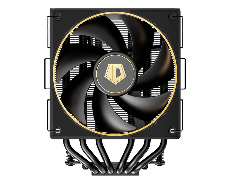 Кулер для процессора ID-COOLING FROZN A620 GDL LGA1700/1200/115X/AM5/AM4 (8шт/кор, TDP 270W, PWM, черно-золотой, 6 тепл.трубок + медная база, DUAL FAN 120mm) RET