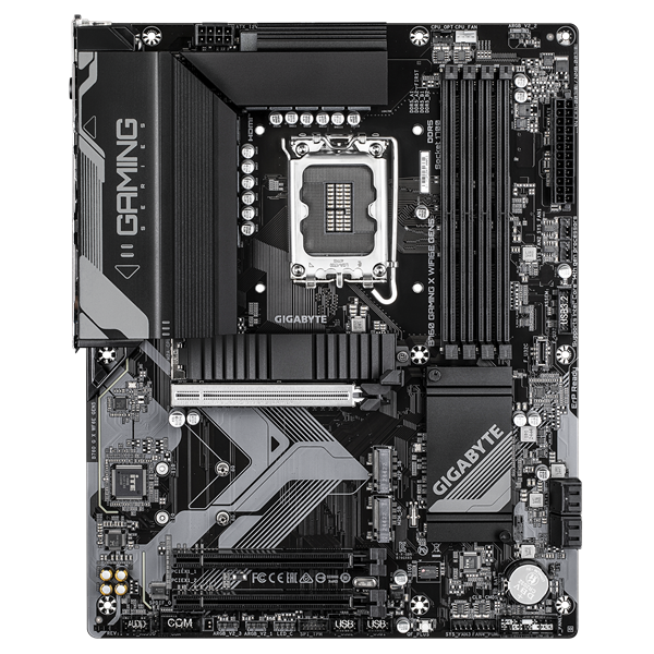 Материнская плата GIGABYTE B760 GAMING X WIFI6E GEN5, LGA1700, B760, 4*DDR5, 4*SATA, 3*M.2, 3*USB 3.2, 5*USB 2.0, 3*PCIx16, HDMI+DP, ATX