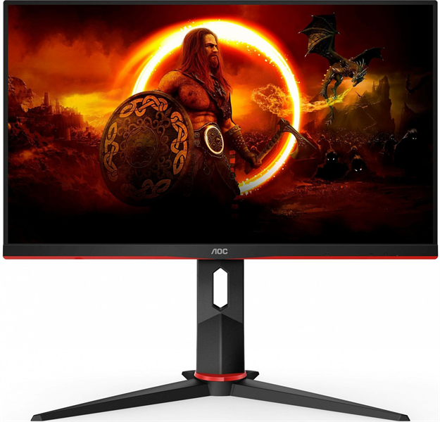 23,8' AOC Q24G2A/BK 2560x1440, WLED, 16:9, IPS, 350 cd, 1000:1, 80M:1, 4ms, 178/178, HDMI 2.0, DP, 165 Hz, Tilt, HAS, VESA, Внутр, Black, 3y
