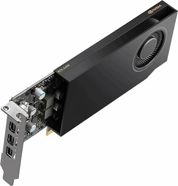 Видеокарта Nvidia RTX A400 4GB GDDR6, 4x Mini DisplayPort 1.4a, 50W, FH bracket