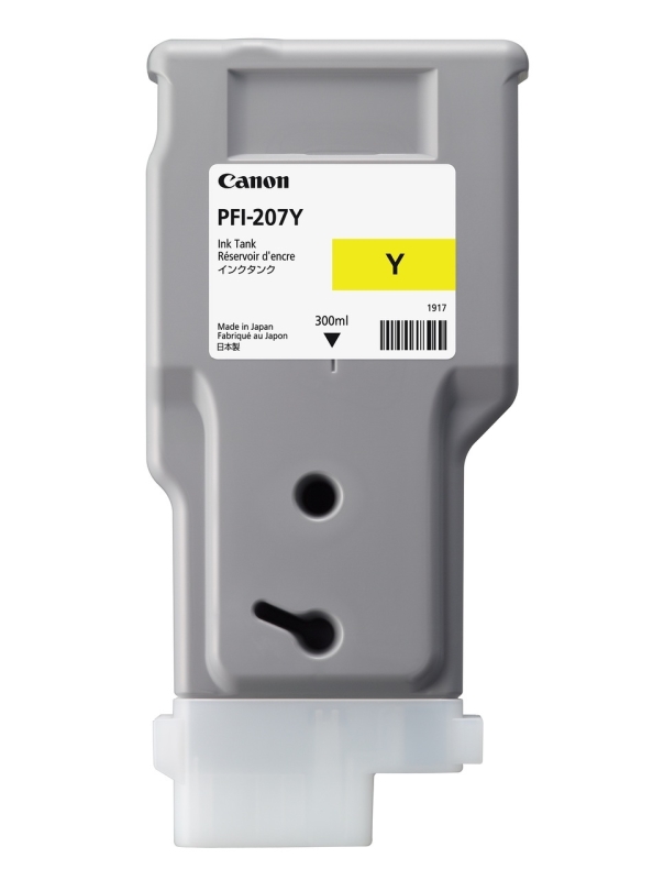 Картридж CANON PFI-207 Y Yellow для iPF680/685/780/785 300ml