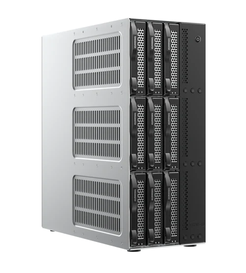 Система хранения данных TerraMaster D9-320 DAS tower/JBOD,RAID0,1/up to 9 SATA(3,5' or 2,5')/1xUSB3.2 Type-C gen2/1xPS/1YW