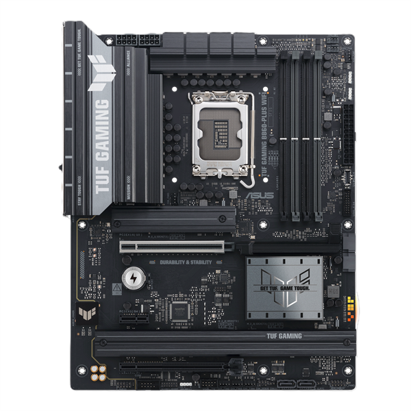 Материнская плата ASUS TUF GAMING B860-PLUS WIFI, LGA1851, B860, 4*DDR5, 4*SATA, 3*M.2, 5*USB 3.2, 2*USB 2.0, Type-C, 2*PCIx16, 1*PCIx1, DP+HDMI, ATX; 90MB1JL0-M0EAY0