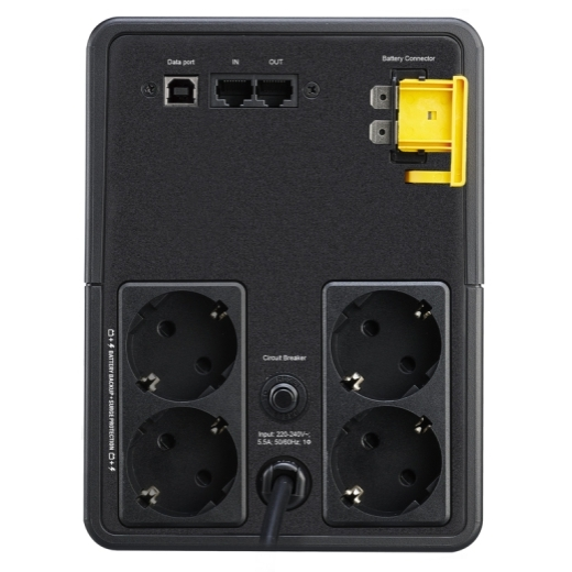 Источник бесперебойного питания APC Back-UPS 1600VA/900W, 230V, AVR, 4 Schuko Sockets, USB, 1 year warranty