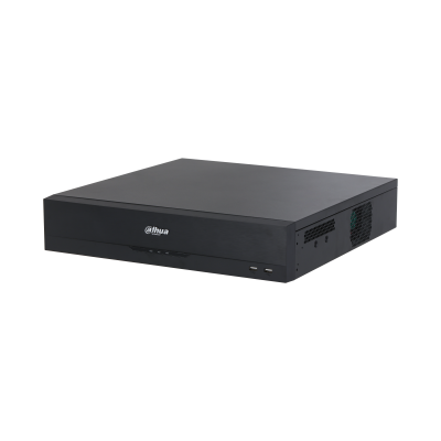 Видеорегистратор DAHUA 64-канальный IP-видеорегистратор 4K, H.265+ и ИИ Входящий поток до 384Мбит/с; сжатие: H.265+, H.265, H.264+, H.264, MJPEG; разрешение записи до 32Мп; накопители: 8 SATA III до 16Тбайт; RAID 0/1/