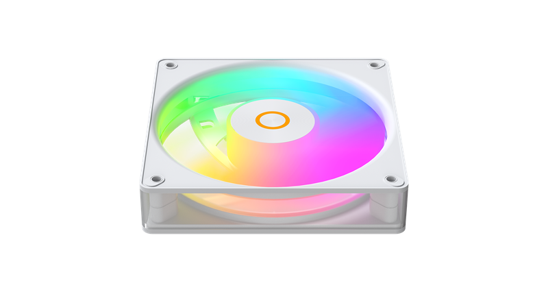 Вентилятор для корпуса Ocypus Gamma F12 Elite WH ARGB REVERSE BLADE 3 IN 1, 120x120x25mm, 4-PIN PWM, 600-1800 RPM, 26 DBA MAX, HYDRO BEARING