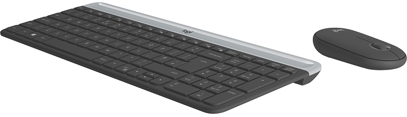 Клавиатура+мышь Logitech Wireless Desktop MK470 (Keybord&mouse), Black, Rus/Eng, [920-009206] (незначительное повреждение коробки)