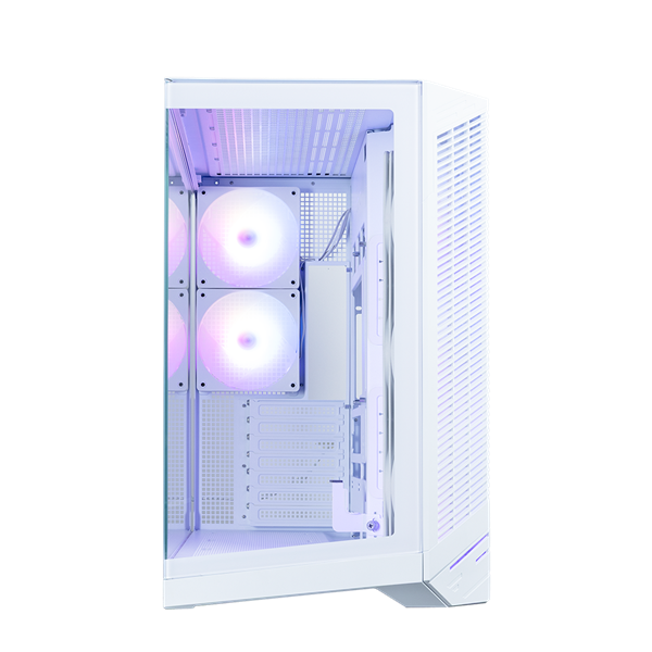 Корпус ZALMAN D50, ATX, WHITE, WINDOW, 1xCombo (2.5'' or 3.5''), 2x2.5'', 2x3.5'', 1xUSB TYPE-C, 2xUSB3.0, SIDE 3x120 ARGB, REAR 2x120 ARGB