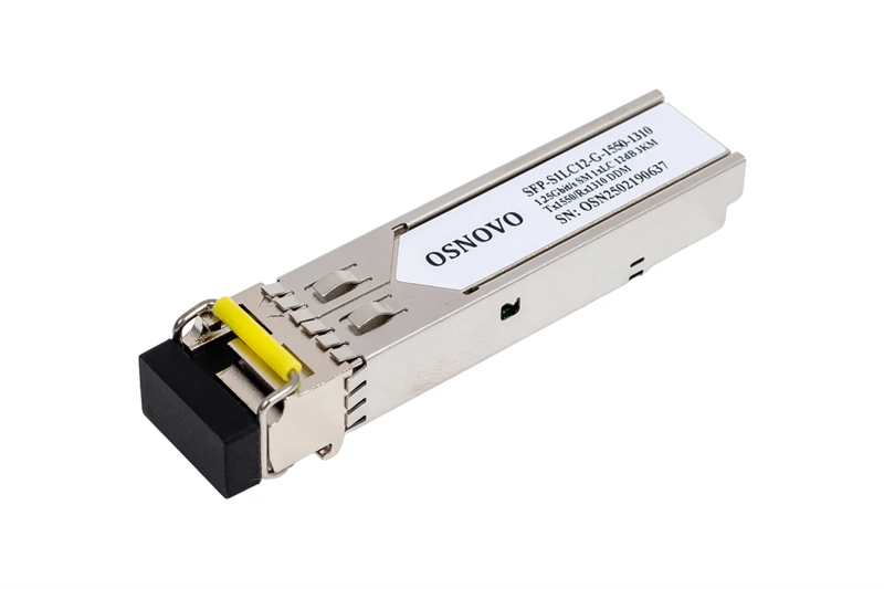 Oптический SFP модуль OSNOVO SFP-S1LC12-G-1550-1310 Оптический SFP Модуль. Одно волокно Single Mode. Скорость: до 1,25 Гбит/c. Тип разъема: LC. Оптический бюджет: 12дБ. Расстояние передачи - до 3км. Рабочая длина волны,нм